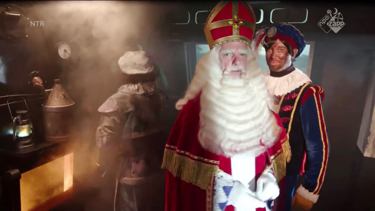 Sinterklaas en zijn helpers de pieten