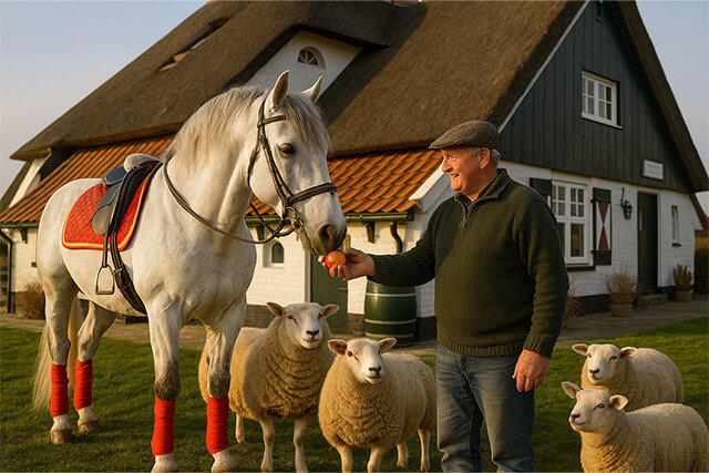 Ozosnel bij de schapenboerderij